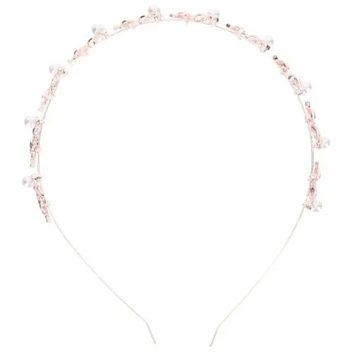 Produktbild: minkissy Haarband Aus Legierung Goldene Blätter für Frauen Mädchen Bräute Haarschmuck
