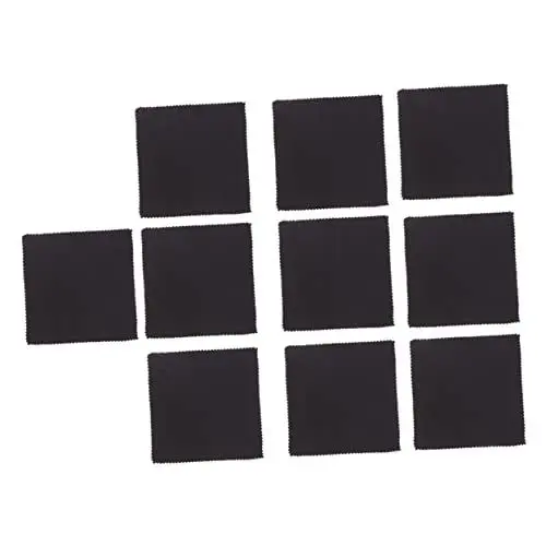 Produktbild: minkissy 20St Baumwoll-Siebgewebe brillenputztuch Telefon Baumwolltuch Bildschirmreinigungstuch telefon bildschirm tuch telefon reinigungstücher Black