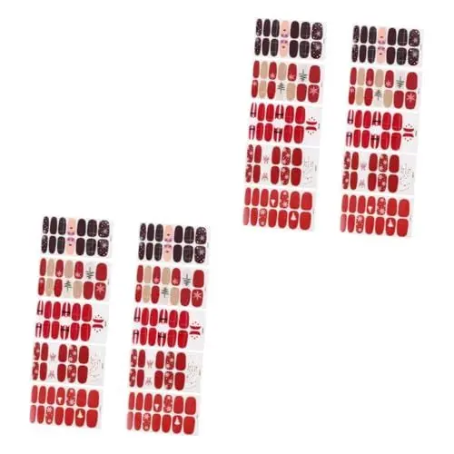 Produktbild: minkissy 20 Blätter Nagelsticker zu Weihnachten weihnachts nail sticker Weihnachtsnagelsticker Halloween-Nagelabziehbilder aufkleber Weihnachtsnagelabziehbilder wasserdicht Applikationen