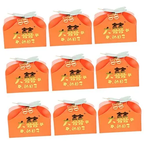 Produktbild: minkissy 20er-box Geschenkbox Halloween-party-boxen Kürbis-bonbonbehälter Süßigkeitenbehälter Hochzeitsbedarf Kürbis-boxen Geschenktüten Für Die Brautparty Schachteln Für Süßigkeiten Papier