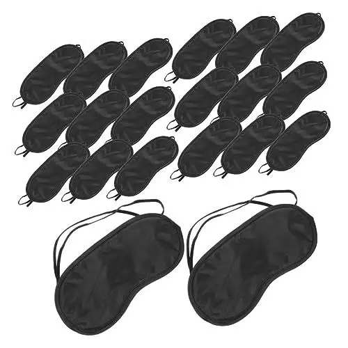 Produktbild: minkissy 20st Einweg-augenmaske Augenmaske Aus Baumwolle Augenabdeckung Zum Schlafen Gummiband-augenbinde Augenklappe Augenschutz Mit Augenbinde Schlafmittel Kind Polyester Geschenk