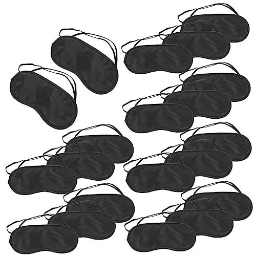 Produktbild: minkissy 20st Einweg-augenmaske Augenschatten Schlafen Entspannungsmaske Atmungsaktive Augenmaske Augenmasken Für Kinder Schlafende Augenklappe Augenpads Polyester Gläser Reisen Einstellbar
