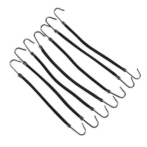 Produktbild: minkissy 20st Haargummis Für Frauen Frisurenhilfe Elastische Haargummis Aus Polyester Mit Haken Elastischer Haargummi Mit Haken Led Haarbänder Led Haargummi Zopfgummi Spiral- Das Gold Braut