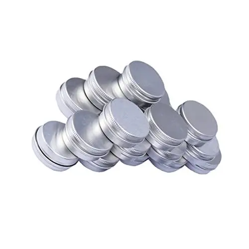Produktbild: minkissy 24st Blechbüchse Schraube Runde Dose Verschlossenes Blechgefäß Behälter Für Lippenbalsam Bonbondose Kosmetische Dosen Salbe Behälter Metalldosen Mit Deckel Kosmetik Reisen Creme
