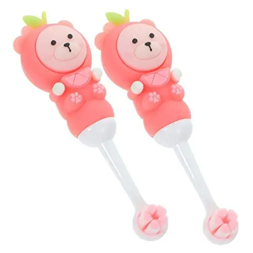 Produktbild: minkissy 2 Stücke Kinderzahnbürste mit Weichen Borsten Süße Bären Zahnbürste für Kleinkinder Ergonomischer Griff für 0-9 Sanfte Zahnreinigung Farbenfrohes Design