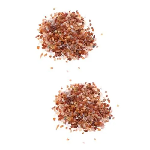 Produktbild: minkissy 2St Pflanzendekor Kies für Pflanzen natürlicher polierter Zierkies Kies für Aquarien Aquarienkies dekorativer Kies Kiessteine Weißer Kristall Container Anlage Aquarium schmücken