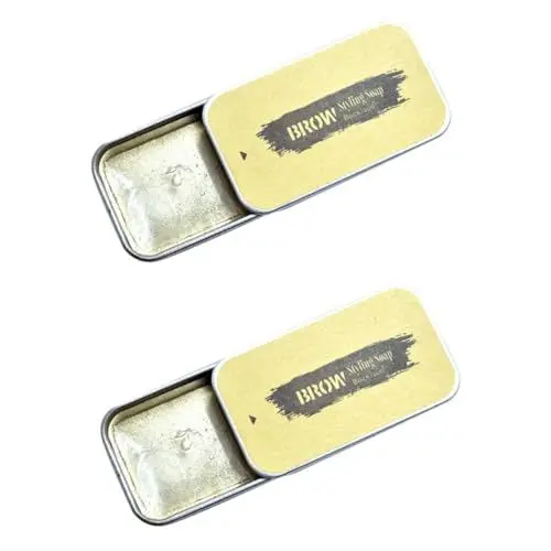 Produktbild: minkissy 2St Seifenbrauen Brauen-Styling-Seife Augenbrauenpuder brow mascara augenbrauen wax Augenbrauenseife natürliches Augenbrauenwachs farblos Augenbrauencreme Augenbrauenstift