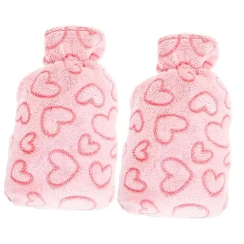 Produktbild: minkissy 2St Wärmflasche Taschenüberzug für Handwärmer Ersatzabsätze für Stiefel wärmeflaschen bezug Heißwasserflaschenbezug Wiederverwendbare Wärmebeutelabdeckung Heißwasserbeutelschutz