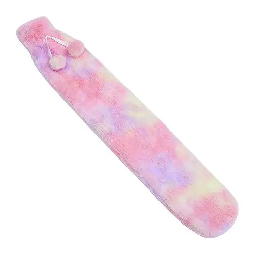 Produktbild: minkissy 2St Wärmflasche tragbare Handwärmer Nackenwärmer kinder sicherheit sicherheitsleine für kinder Heißwasserbeutel Wärmbeutel aus Gummi verdicken Thermotasche Plüschbezug