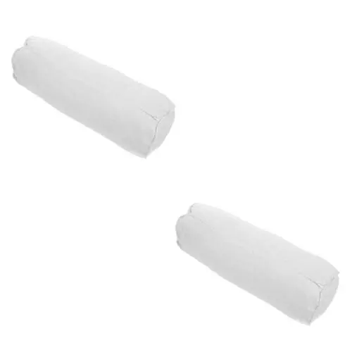 Produktbild: minkissy 2St Yoga-Hilfskissen Kissen für die Beine Yoga-Stick-Kissen Yoga-Stützkissen Yoga Anfängerkissen Yoga Kissen Yogakissen für Frauen zu Hause Runde Wurfkissen PP Baumwolle Weiß