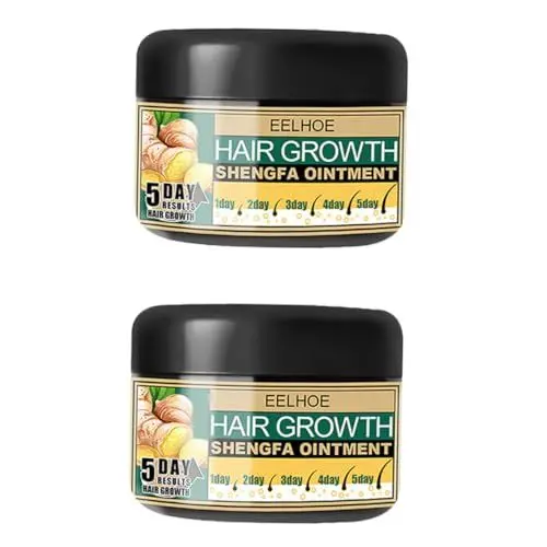 Produktbild: minkissy 2 Kästchen Haarcreme Haarprodukte Haarpaste Lotion Haarwachstumsprodukt Haarwachstumssalbe Haarwachstumscreme Wachstum Haar Creme Juckreiz Abs Regenerierende Creme
