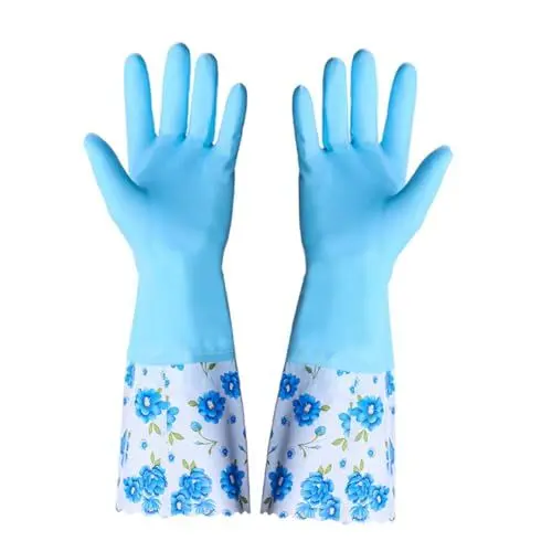 Produktbild: minkissy Nicht Spülmaschinenfeste Handschuhe 2 Paar Küchenreinigungshandschuhe Dicke Handschuhe für Haushaltszwecke Wäsche Gartenarbeit