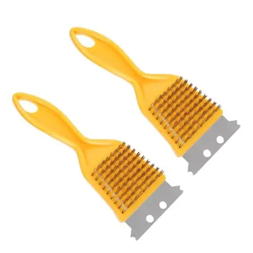 Produktbild: minkissy Grill-reinigungsbürste Grillbürste Aus Kupferdraht 2er-Set für Die Reinigung Im Außenbereich