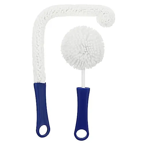 Produktbild: minkissy 2 STK Weinglasbürste Easy putz flaschenbürsten reinigungsbürste für champagnerflöten Brillenreinigungsbürste Tassenreinigungsbürste Flexibler Flaschenreiniger Weindekanter Schwamm