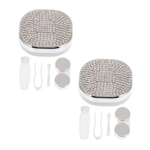 Produktbild: minkissy 2 Sets Farbe Kosmetische Objektiv Boxen Leck-objektiv Lagerung Container Für Reise Pflege Kit Farbe