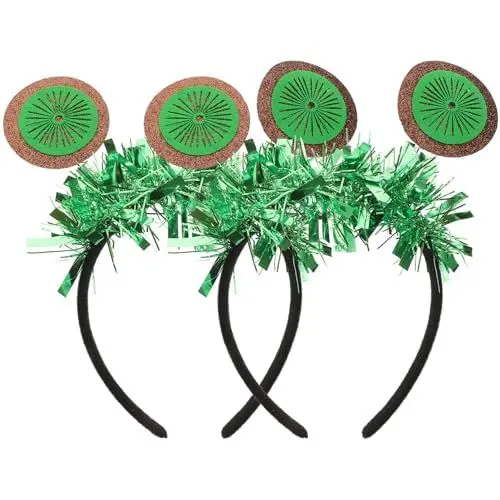 Produktbild: minkissy 2 Stück Kiwi-Stirnband Cosplay-Zubehör Modische Stirnbänder Schleife Haarspangen Kostüm Obsthut Damen-Stirnband Haarreifen Festival-Kopf-Accessoire