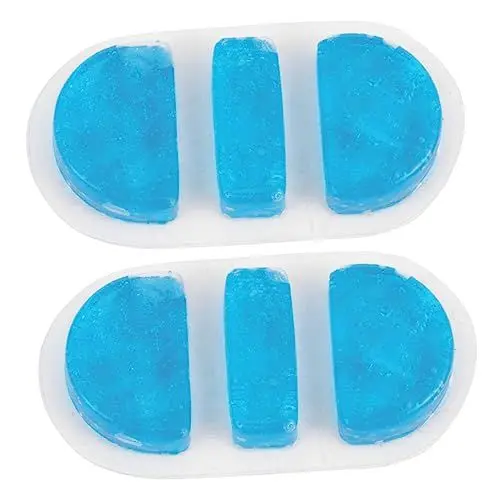 Produktbild: minkissy 2 Stück Packung Nasenstegpad aus heizlùfter bag Nasenpflege Nasenverletzung -Eisbeutel kühlkompresse Medizinisch eispack kühlend -Gesichtskühlung TPU Blue