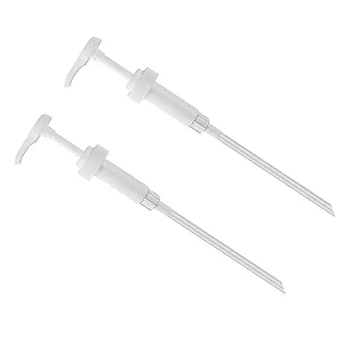 Produktbild: minkissy 2 Stück Pumpenkopf Honigspenderpumpe Goldene Siruppumpen Seifenpumpen Kopfpumpen Für Karamellsauce Pumpe Conditioner Pumpe Industrielle Siruppumpe Metall Kunststoff