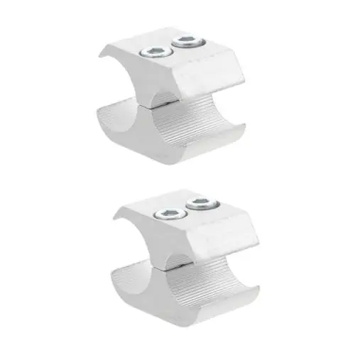 Produktbild: minkissy 2 Stück Rohrschelle Schnalle Klemmblock Rollstuhlrohr Zubehör Rohrschellen Rollstuhl Rohrschelle Verbindungsstück Mehrzweck Rohrschelle Stockhalter Schellen