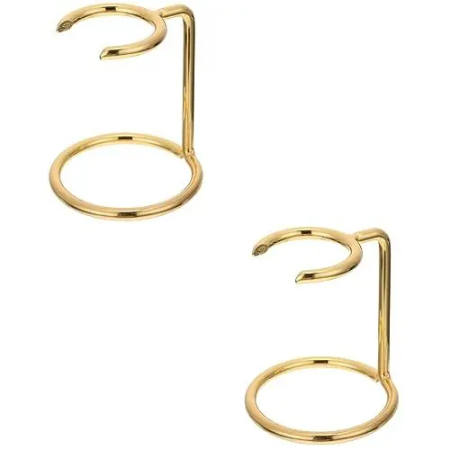 Produktbild: minkissy 2 Stück Und Für Herren-Rasierhaken Kleiderbügel-Set Für Männer Goldener Edelstahl Selbstsichere Aufbewahrung Herren-Rasiergerät Werkzeug Legierung Rasierpinsel