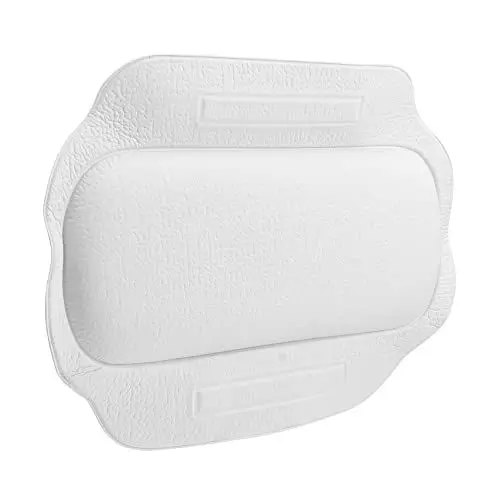 Produktbild: minkissy 2st Badewannenkissen Luxusbad Keilkissen Hausdusche Luxuriöse Badewanne Wanne Zum Sparschwein Für Erwachsene Bettkissen rutschfeste Badewanne Badematte Weiß PVC Keilform