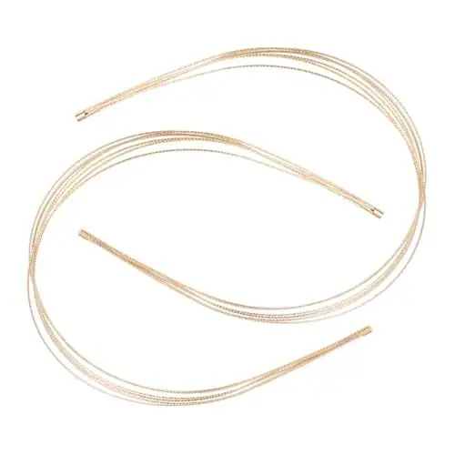 Produktbild: minkissy 2st Damen-haarband Aus Metall Drahtstirnbänder Für Damen Mehrschichtige Stirnbänder Für Damen Stirnband Aus Reihendraht Verstellbares Drahtstirnband Haarreifen Haarschmuck Golden