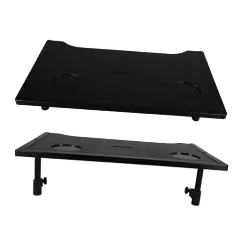 Produktbild: minkissy 2st Esstisch Für Rollstuhlfahrer Rollstuhltisch Sofa-armlehnenablage Kinderwagen Tablett Rollstuhl-esstablett Universal-rollstuhlablage Walker Tabletttisch Rollstuhlgerät Black Abs