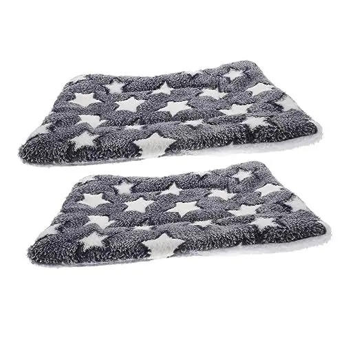 Produktbild: minkissy 2pcs Haustier Schlafmatten Flauschige Hundedecke Warme Wurfmatten Für Haustiernestkissen Weiches Haustier-wurfpad Für