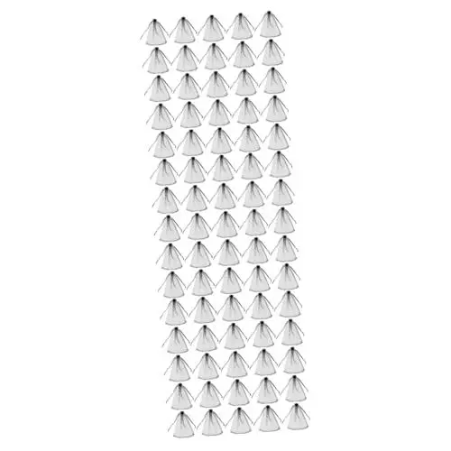 Produktbild: minkissy 300 Stk Organza-Kordel tasche ostergeschenktüten ostern geschenktüten Partybeutel Aufbewahrungstasche für Schmuck Geschenktüten aus Organza Organzabeutel kleine Geschenktüten Black