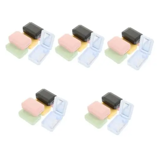 Produktbild: minkissy 30 Sets Reisekoffer – Halter Exquisit – Halter Set Koffer Tragbarer Koffer Koffer Mit Spiegel Reisekoffer Tragbares Unterlegscheiben Brillen Set Pp