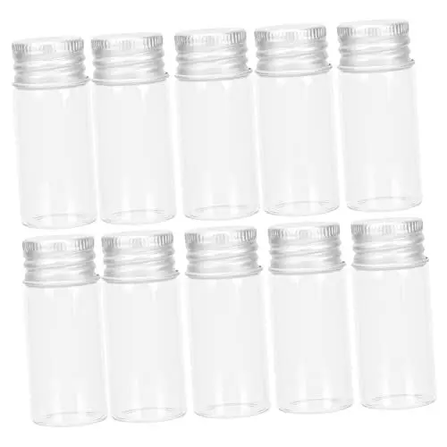 Produktbild: minkissy 30 Stk Tintenflasche Braunglasflaschen kosmetische Fläschchen laborflasche kleine sektflaschen ätherisches Öl Make-up-Zubehör wissenschaftliche Glaswaren Probe Phiole Reiseflasche