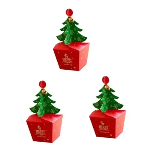 Produktbild: minkissy 30 Stk Weihnachtsbäckereikästen Weihnachts-Cupcake-Boxen Keks-Geschenkboxen Weihnachtsboxen für Geschenkboxen für weihnachts verpackungen weihnachtsverpackungen