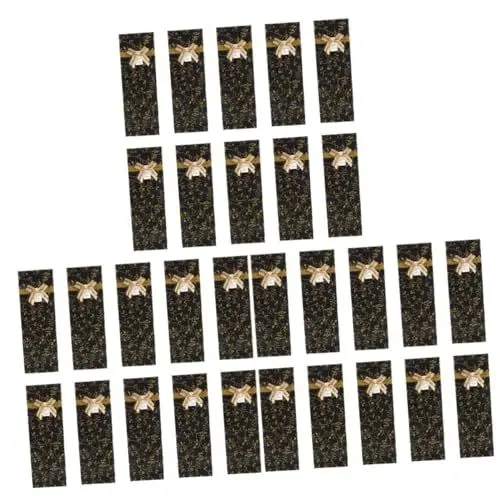 Produktbild: minkissy 30 Stk Wein Geschenktüte Einzelhandel Taschen recycelbare Weintasche Aufbewahrungstasche für Weinflaschen Flaschenetui weinpaket weingeschenktüten Rotwein Tasche Papiertüten Black