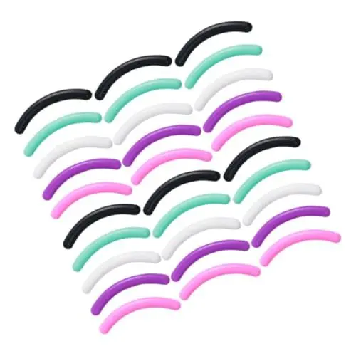 Produktbild: minkissy 30st Streifen Für Wimpernzange Kissen Für Weiches Lockenwickler-pad Wimpernzangen-pad Einsätze Für Wimpernzangen Nachfüllungen Für Wimpernzangen Curling-pad Kieselgel Lockig