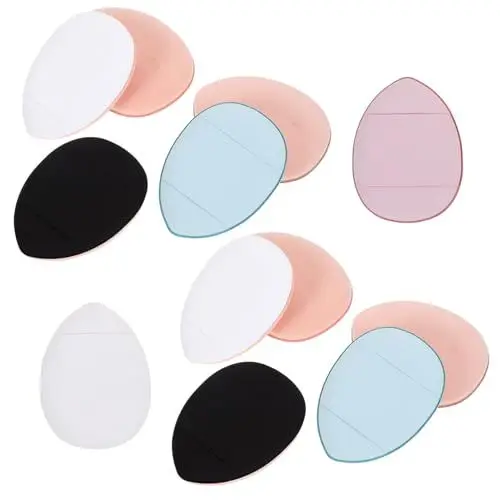 Produktbild: minkissy 36 Stk Mini-finger-puff Mini-kosmetik-puff Flauschiger Make-up-puff Lose Puderpads Trockener Puderschwamm Puderquaste Fräulein Körperpuder Hydrophiles Polyurethan