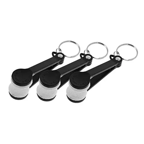 Produktbild: minkissy Reiniger Für 3er-pack Augenbürste Brillenreiniger Tragbarer Brillenreinigungsclip Schwarz