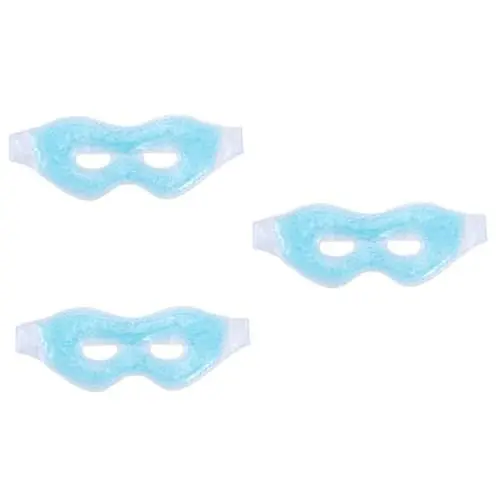Produktbild: minkissy 3St Eis-Augenmaske thehomeuse augenpads eye pad Augenpflegeprodukt gelt Kühlende Augenmaske therapeutische Augenmaske Augenmaske Cool Korn Männer und Frauen