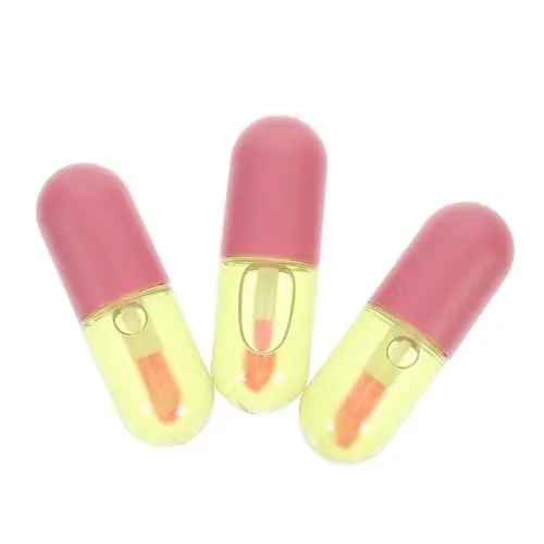 Produktbild: minkissy 3St Lippen auffüllende Lippentönung Natürliche Lippenpflege Lippenfüller-Glosses Lippenstift Lippenöle Lipgloss Lippenpomaden pflegende Lippenflüssigkeiten feuchtigkeitsspendend