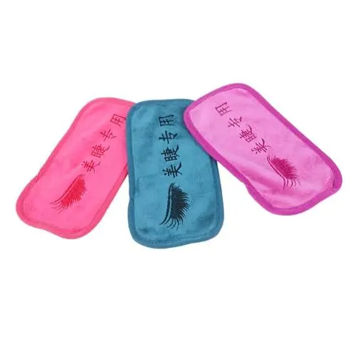 Produktbild: minkissy 3-teiliges Gesichtshandtuch-wimpernpad Für Wimpernverlängerungen Aus Weichem Stoff Stirnpad Für Den Für Falsche Wimpern