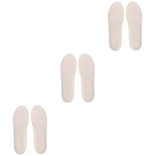 Produktbild: minkissy 3St atmungsaktive Sporteinlagen Schuheinlagen erhöhen orthopädische Plattfuß-Einlegesohlen einlegesohlen für arbeitsschuhe sport einlegesohlen Schuhpolster aus Sojabohnenfasern