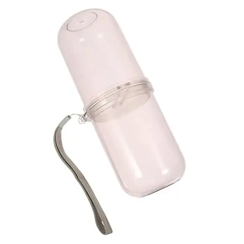 Produktbild: minkissy 3St transparenter Waschbecher zahnbürstenhalter travel Toothbrush case durchsichtige Plastikbehälter Reiseversorgung zahncreme Container Reise-Zahnpasta-Etui Zahnpastahalter pp p.s