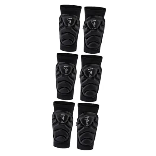 Produktbild: minkissy 3 Paare Elastischer Knieschoner Kniestütze Knieorthese Für Den Sport Elastische Kniemanschette Knieschützer Für Mountainbikes Fitness-knieschoner Knieorthese Zum Schleudern