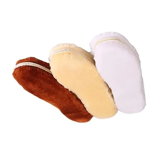 Produktbild: minkissy 3paare Gepolsterte Winter-einlegesohlen Warme Schuhpolster Fußpflegeeinlagen Sporteinlagen Simulationswolle Einlegesohlen Für Haus Und Outdoorschuhe