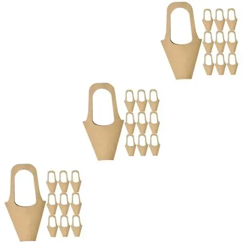 Produktbild: minkissy 3 Sätze Blumen-geschenktüte Blumenstrauß-papiertüten Geschenktüten Aus Papier Geschenkverpackung Blumenversand Blumenpapier Wickeln Blumenstraußpapier Brown 20 Stück * 3