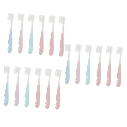 Produktbild: minkissy 3 Sätze Kinderzahnbürste mit weichen Borsten Zahnbürsten für Kinder toothbrush Zahnbürste mit Aufbewahrungseimer Zahnpflegeprodukt zahnbürste Reisezahnbürste