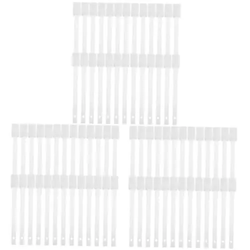 Produktbild: minkissy 3 Sätze Wc-bürstengarnitur Einwegpinsel Toiletten Reinigung Wc - Bürste Pinsel Miniaturen Toilettenzubehör Cadfi Praktische Reinigungsbürste Rillenbürste Vlies Weiß 30 Stück * 3