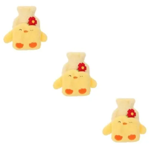 Produktbild: minkissy 3 Stück Gefüllte Wärmebeutel Winter Handwärmer Wärmebeutel Wärmebeutel Mit Bezug Langlebiger Handwärmerbeutel Schöner Wärmebeutel Wärmebeutel