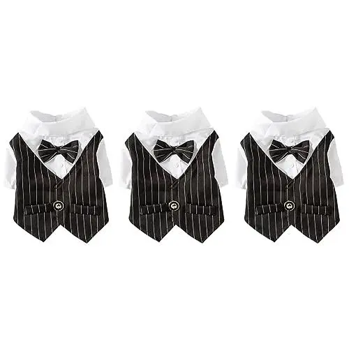 Produktbild: minkissy 3st Hunde-Outfit Kleid Für Haustieranzüge Partybekleidung Kleidung Haustier Kleiner Hundemantel Party-hundekleid Hundekostüme Hemd Kleidung Haustierparty Welpen-Outfits Shirt