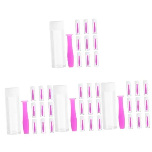Produktbild: minkissy 40 Stk Träger Eines Saugstabs Zubehör Für Reiseobjektive Applikatoren Für Kontaktlinsen Aus Silikon Praktische Kontaktlinsenstifte Kontaktlinsentragstab Kieselgel Violett