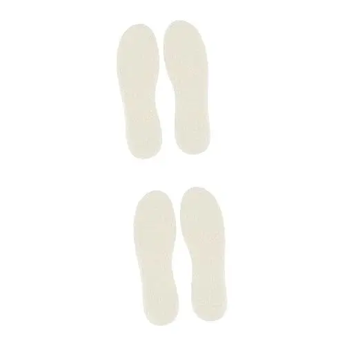Produktbild: minkissy 4 Paare Schuheinlagen Einlegesohlen zur Unterstützung des Fußgewölbes Ferseneinlagen Plüscheinlagen wintereinlegsohlen schuhteppich winter einlegesohlen warme Einlegesohlen Black